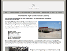 Tablet Screenshot of crosslinksouthpowdercoating.com